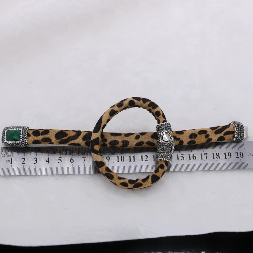 Пояса из натуральной кожи Модные леопардовые браслет Настоящее партии jewelry