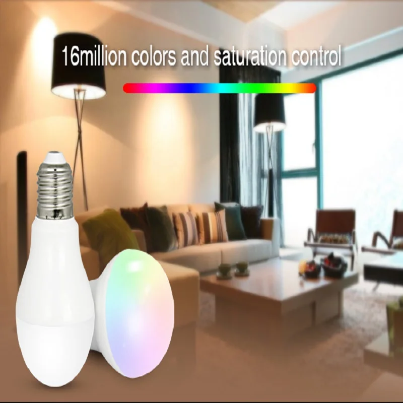 Mi светильник 2 4 ГГц E27 RGB + CCT 6 Вт светодиодные лампы смарт мобильный телефон WI FI
