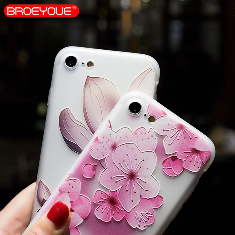 BROEYOUE Case For Xiaomi Redmi 4A 4X Note 4 5A Mi A1 5X Relief Silicone iPhone 5 5S SE 6 6S 7 8 Plus X Cases Cover |