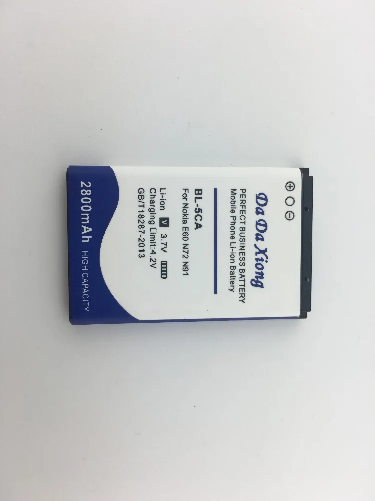 2800mAh BL 5CA BL-5CA BL5CA аккумулятор для Nokia E50 E60 N70 N71 N72 N91 C2-01 2020 2023 3660 6630 6680 | Мобильные