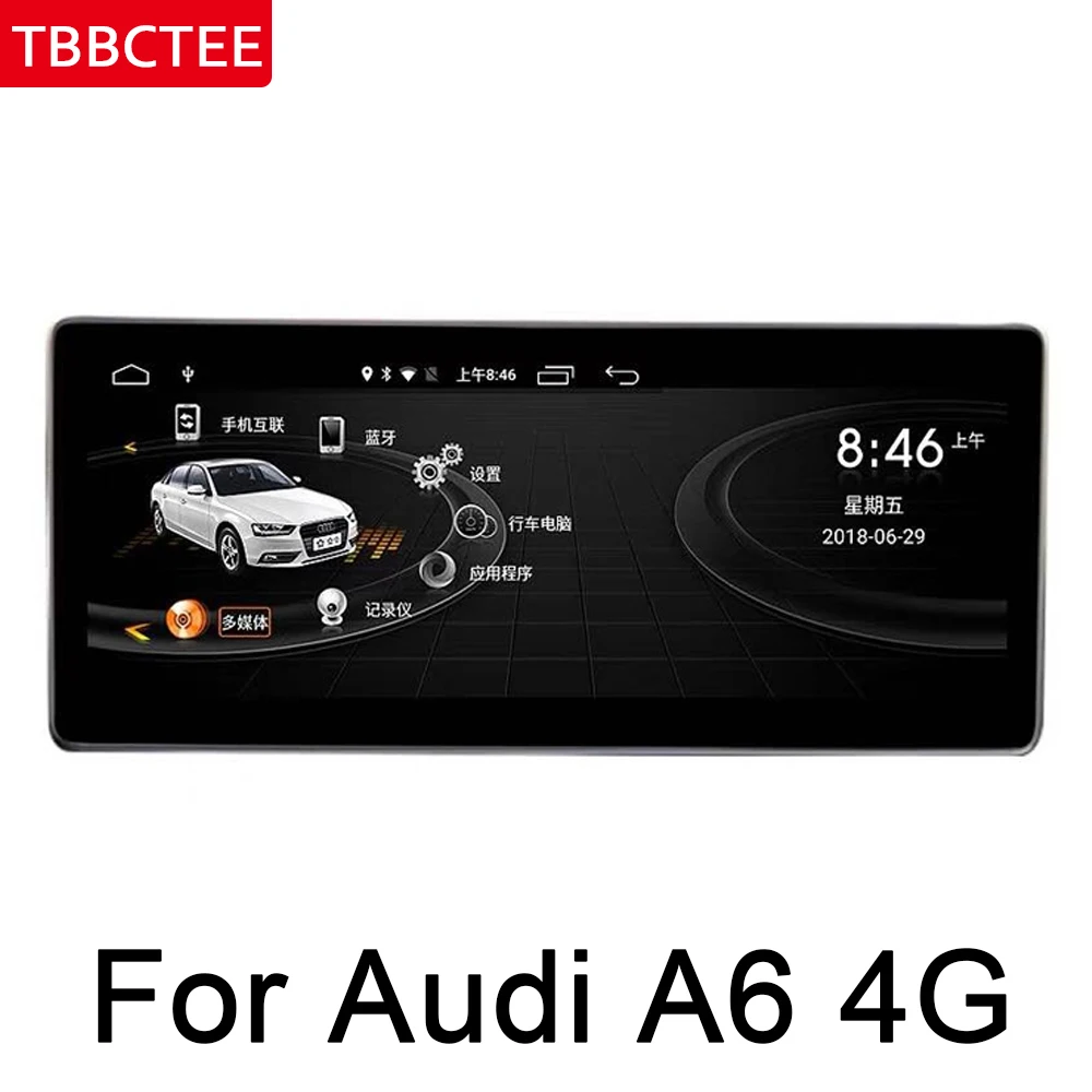 For Audi A6 A6L 4G 2011~ MMI IPS Android Car Multimedia Player GPS Navigation Original Style HD Screen WiFi BT