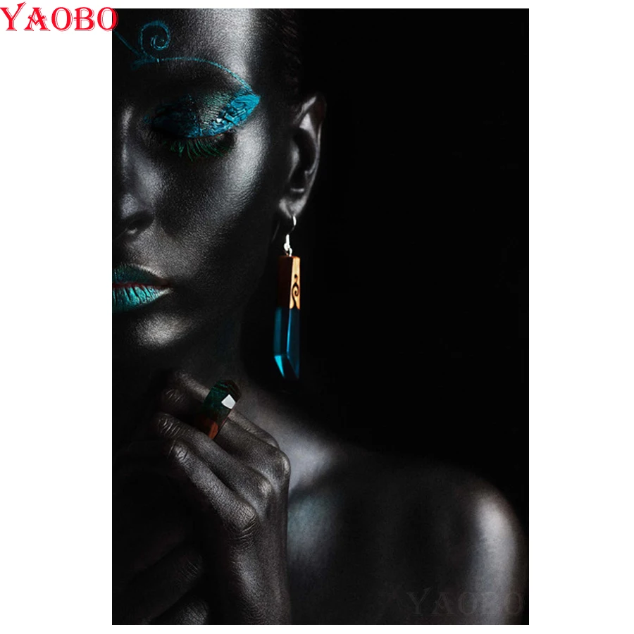 Рукоделие 3D Алмазная вышивка сделай сам художественная Сексуальная черная