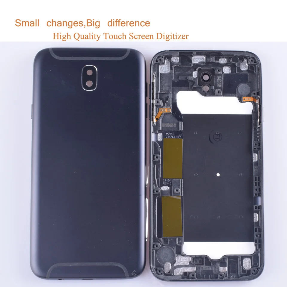 10 шт./лот Крышка батарейного отсека Корпус для Samsung Galaxy J7 2017 Pro J730 J730F задняя крышка