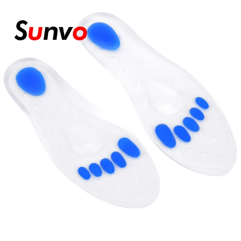 Медицинские силиконовые рандомные стельки Sunvo унисекс Подошвенный Фасциит