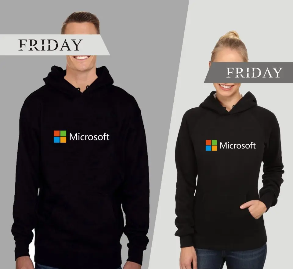 Толстовка с капюшоном и принтом логотипа google Microsoft модная крутая Свободная