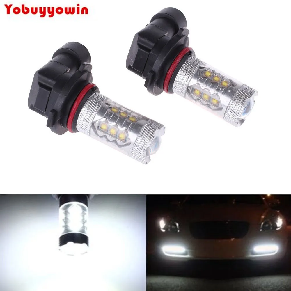 

Bargain! 2 9005 9006 AMPOULE 16 LED CREE Chips Led 80W 950 LUMENS 6000K FEUX ANTIBROUILLARD HB4 9006