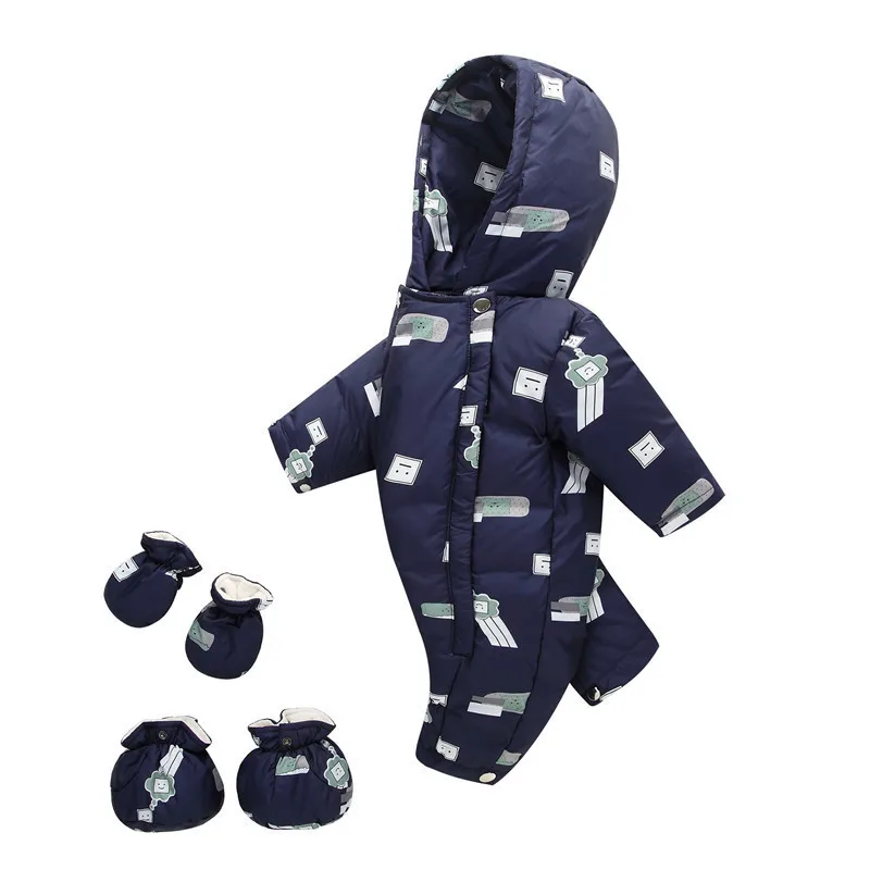 2018 Snowsuit Baby Winter Thickening Down Snow Jumpsuit Boy Girl Keep Warm Newborn Set Clothes Overalls For Babies |