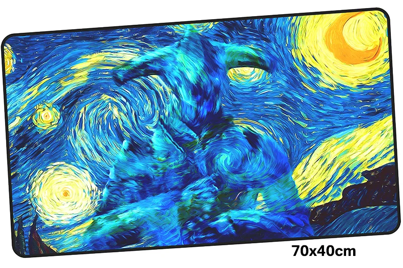 Size 700x400X3MM Ван Гог геймерский коврик для мыши 700x400X3 мм игровой коврик для мыши Большой HD блокнот с рисунком pc Аксессуары для ноутбука padmouse эргономичный коврик - Цвет: Size 700x400X3MM
