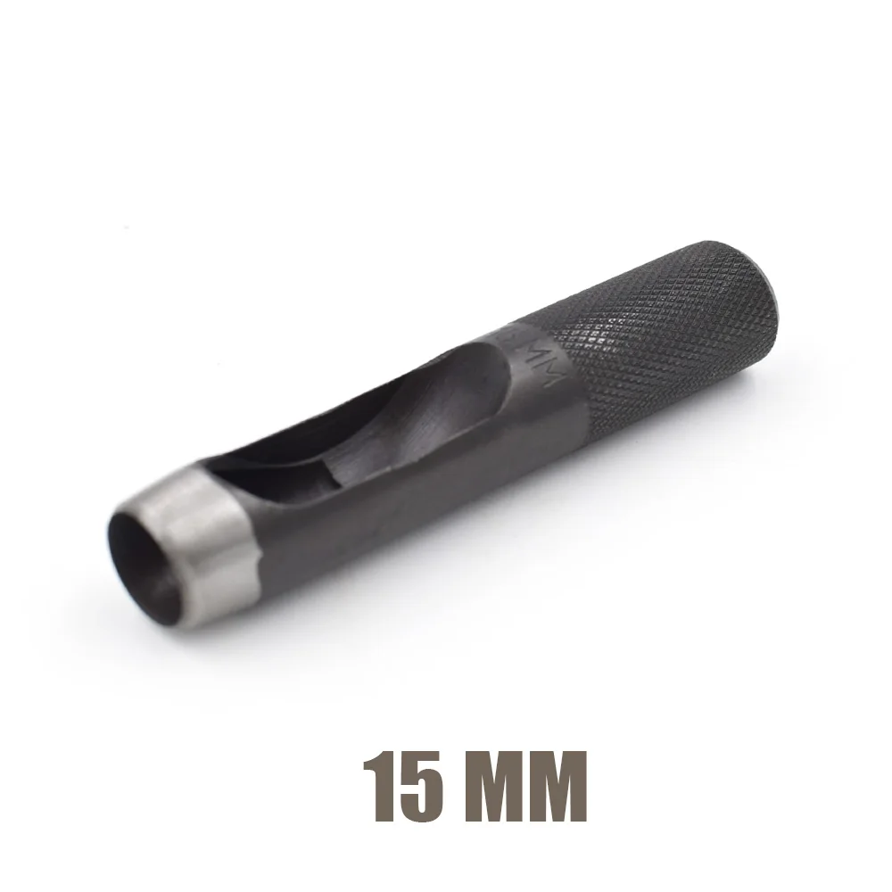 15mm 3 мм-24 мм инструмент для пирсинга металла. Люверсы пресс-форм. Одежда и аксессуары. Заклепки. Кнопки. Кожа. Отверстия в ремне. Швейных Патчи - Цвет: 15mm