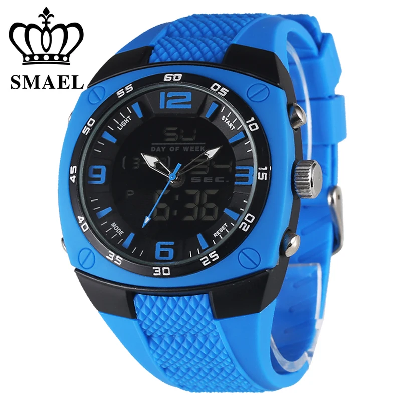 Мужские кварцевые часы S Shock спортивные армейские водонепроницаемые