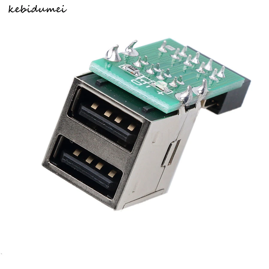 Kebidumei горячий Внутренний ПК USB 2 порта 0 9-контактный разъем мама на адаптер
