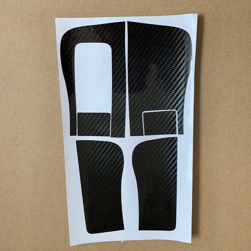 Углеродное волокно 4 шт./лот стеклянная подъемная панель кнопка наклейка