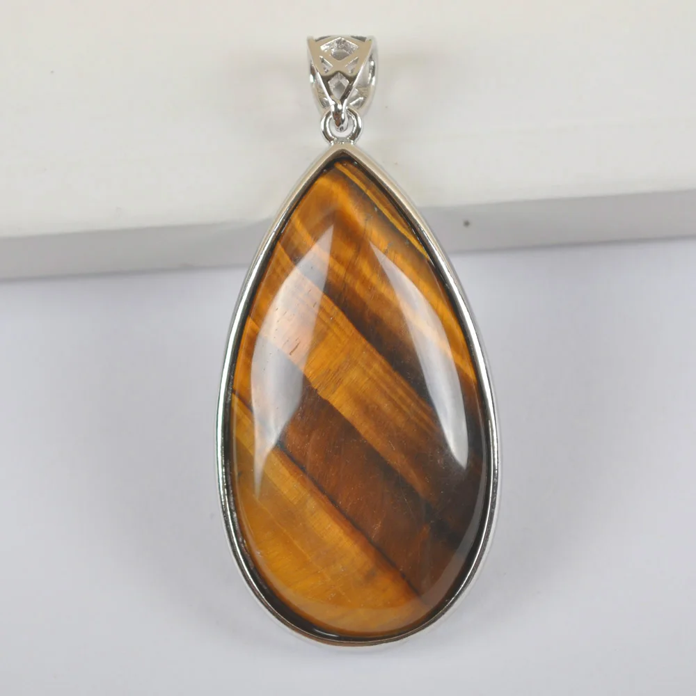 

Камень тигровый глаз капли воды модные подвески, ювелирные изделия для женщин подарок S3076