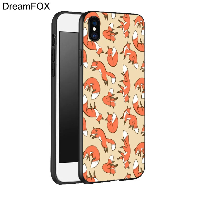 DREAMFOX K096 лиса Коала Дизайн Черный Мягкий ТПУ силиконовый чехол для Apple iPhone 11 Pro XR XS