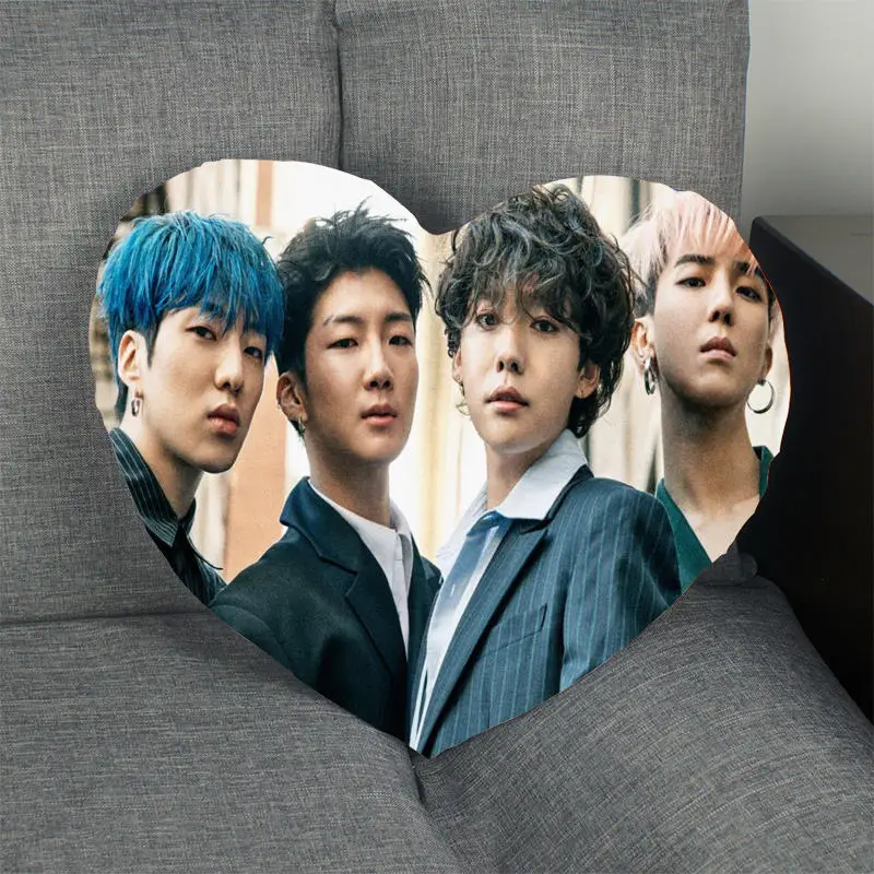 6 Горячая Kpop пользовательский WINNER наволочка в форме сердца Подушка на молнии сатиновая скатерть мягкие не выцветают наволочки домашние текстильные украшения - Цвет: 6