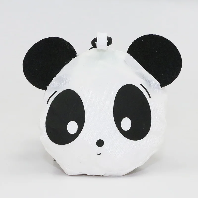 panda Новая многоразовая сумка для хранения продуктов, эко дорожная сумка для покупок в виде животных, органайзер для путешествий, переработанные сумки 38 см x 58 см - Цвет: panda