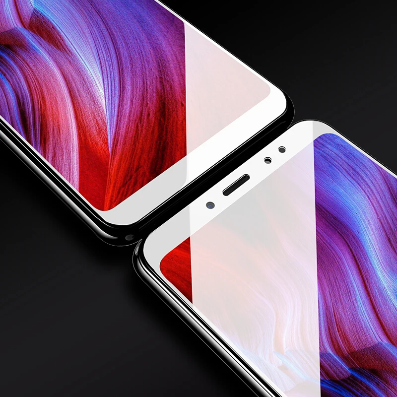 Защитная пленка для экрана Xiaomi Redmi Note 5 Pro закаленное стекло полное покрытие