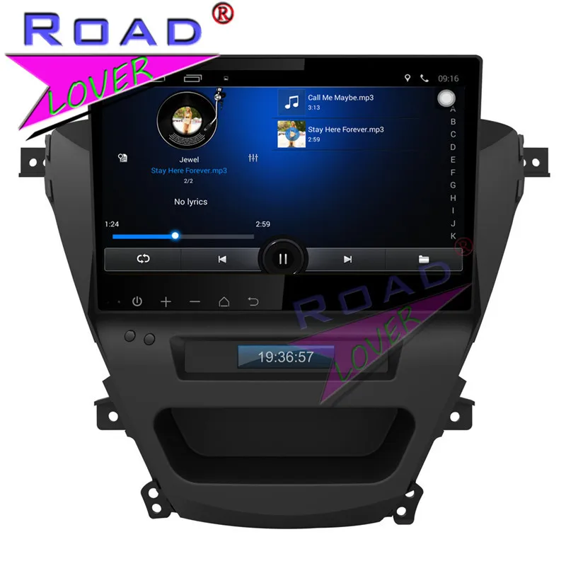 TOPNAVI Android 6 0 2G + 32GB 10 1 &quot1024*600 автомобильный медиа центр видео для Hyundai Elantra 2012 Стерео