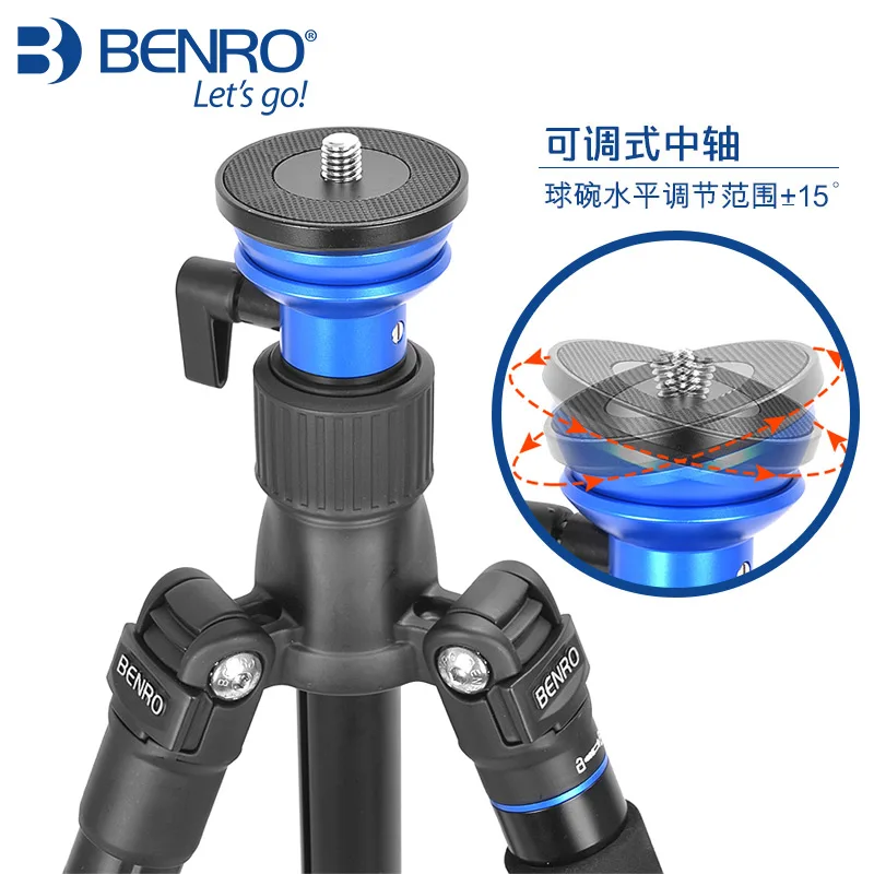 Штатив BENRO A1573FS2 профессиональный алюминиевый Трипод для камеры с видеоголовкой S2