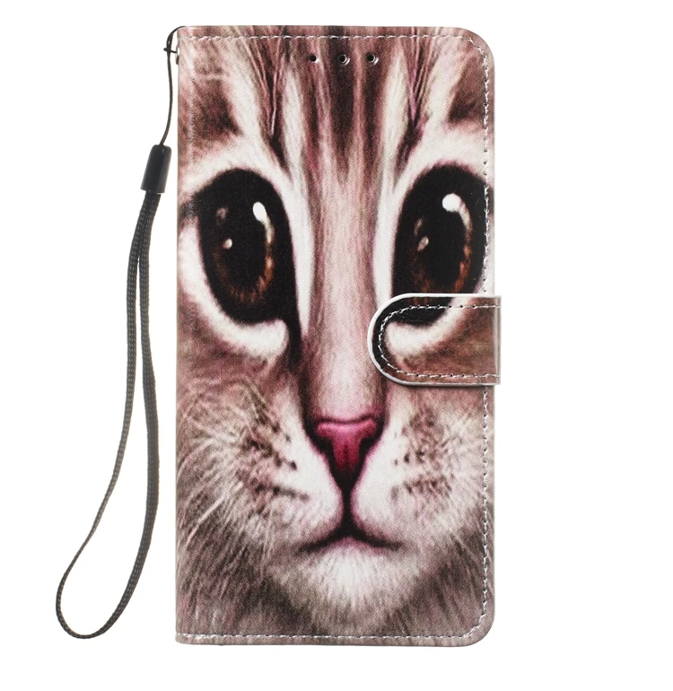 Чехол-книжка с откидной крышкой для Coque iPhone 6S, кожаный чехол-кошелек с милым котом для телефона для iPhone 6S 6 7 8 Plus X XS 11 Pro Max XR 5 5S SE чехол