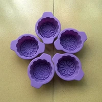 5pcsset baking pastry tools silicone bareware moon cake mold for chinese mid autumn festival