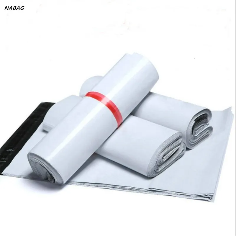 Полиэтиленовые конверты 20 шт. сумки для хранения белые пластиковые