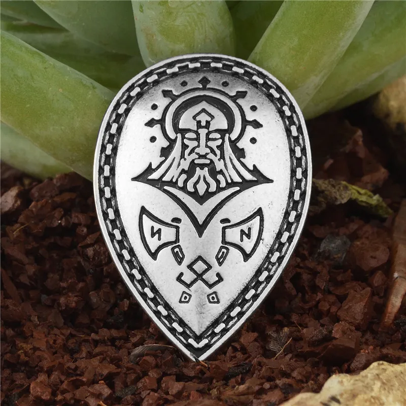 1 шт. норвежский викинг рыцарский щит амулет Sowilo Axe Руна Totem Othala Talismans Runic