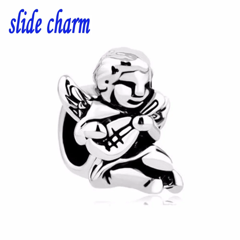 Free shipping Mandolin Music Angel Lover fit Pandora bracelet Holiday gift | Украшения и аксессуары