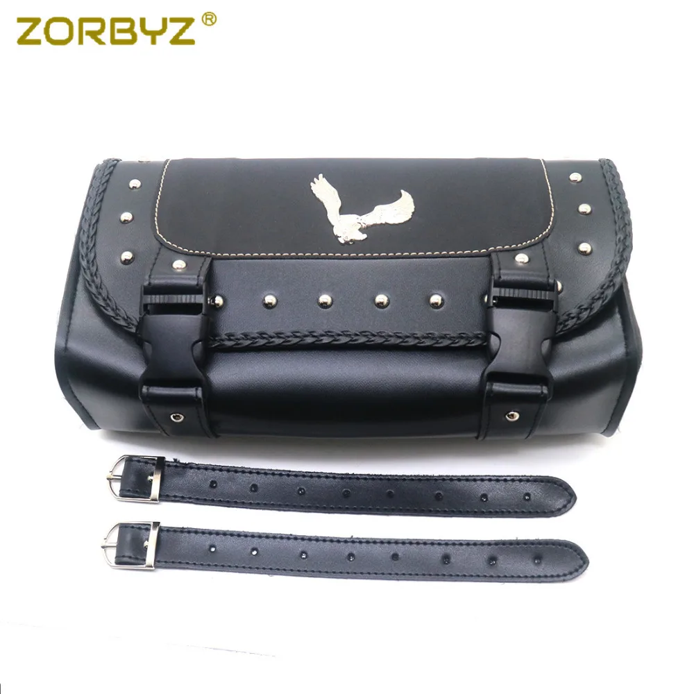 ZORBYZ мотоциклетные Черные Сумки из искусственной кожи с седлом орла сумка для