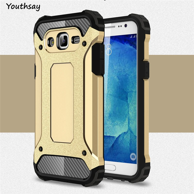 For Samsung Galaxy J5 Case Shockproof Armor Silicone Hatd PC Cover J500 Youthsay |