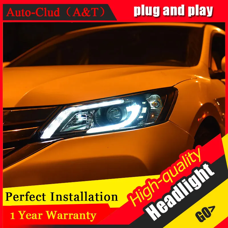 Автомобильный Clud автомобильный Стайлинг для Honda Accord фары 2014 2016 Передняя