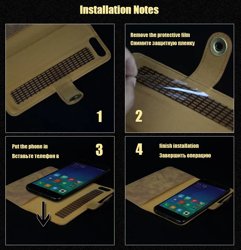 Кожаный чехол Pierves с отделением для карт Роскошный откидной Чехол подставкой Oukitel