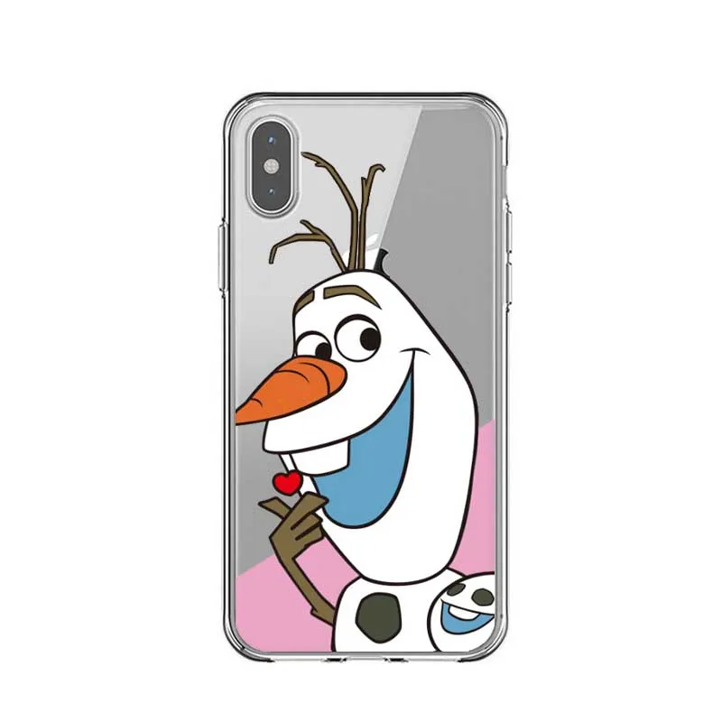 Мультяшный Винни чехол для телефона Снеговик Мягкий силиконовый iPhone X 5 5S SE 6 SPlus 7 8