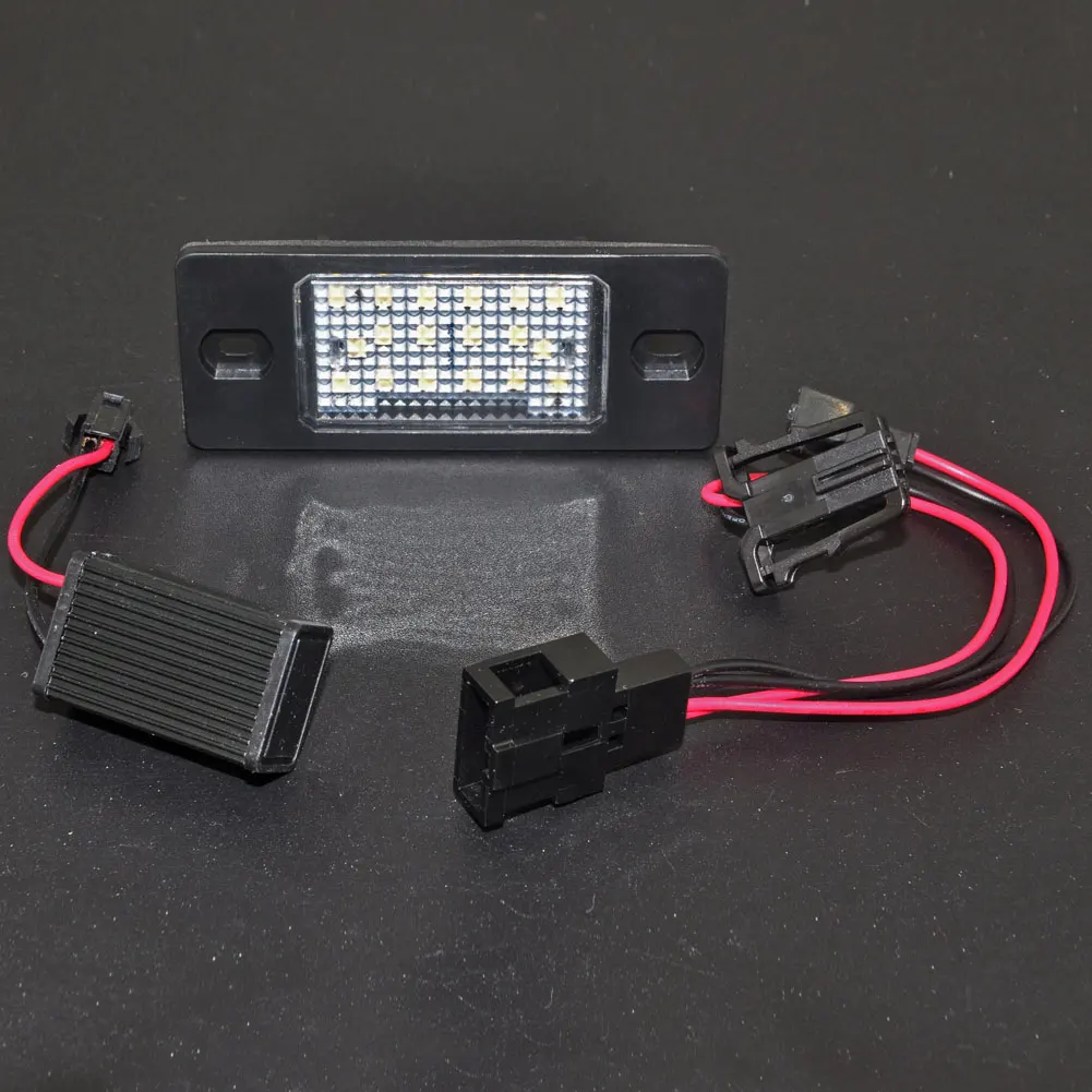 1 пара Canbus без ошибок белый 18SMD светодиодные номерные знаки для VW Touareg Tiguan Golf 5 Passat B5