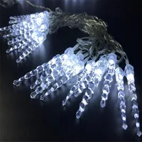 Connectable EU US plug 10M 50 LED fairy Lights Icicle LED Christmas string lights Home Garden Wedding Party Easter Day Decor