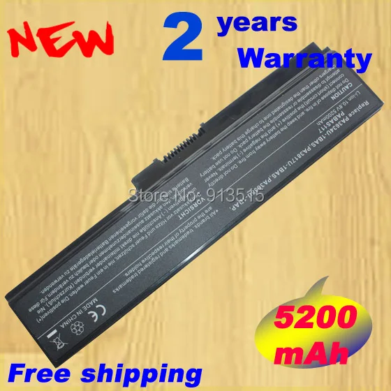 Новый аккумулятор 5200mah для ноутбука Toshiba PA3817U 1BRS 1BAS 6 ячеек|laptop battery cell life|battery