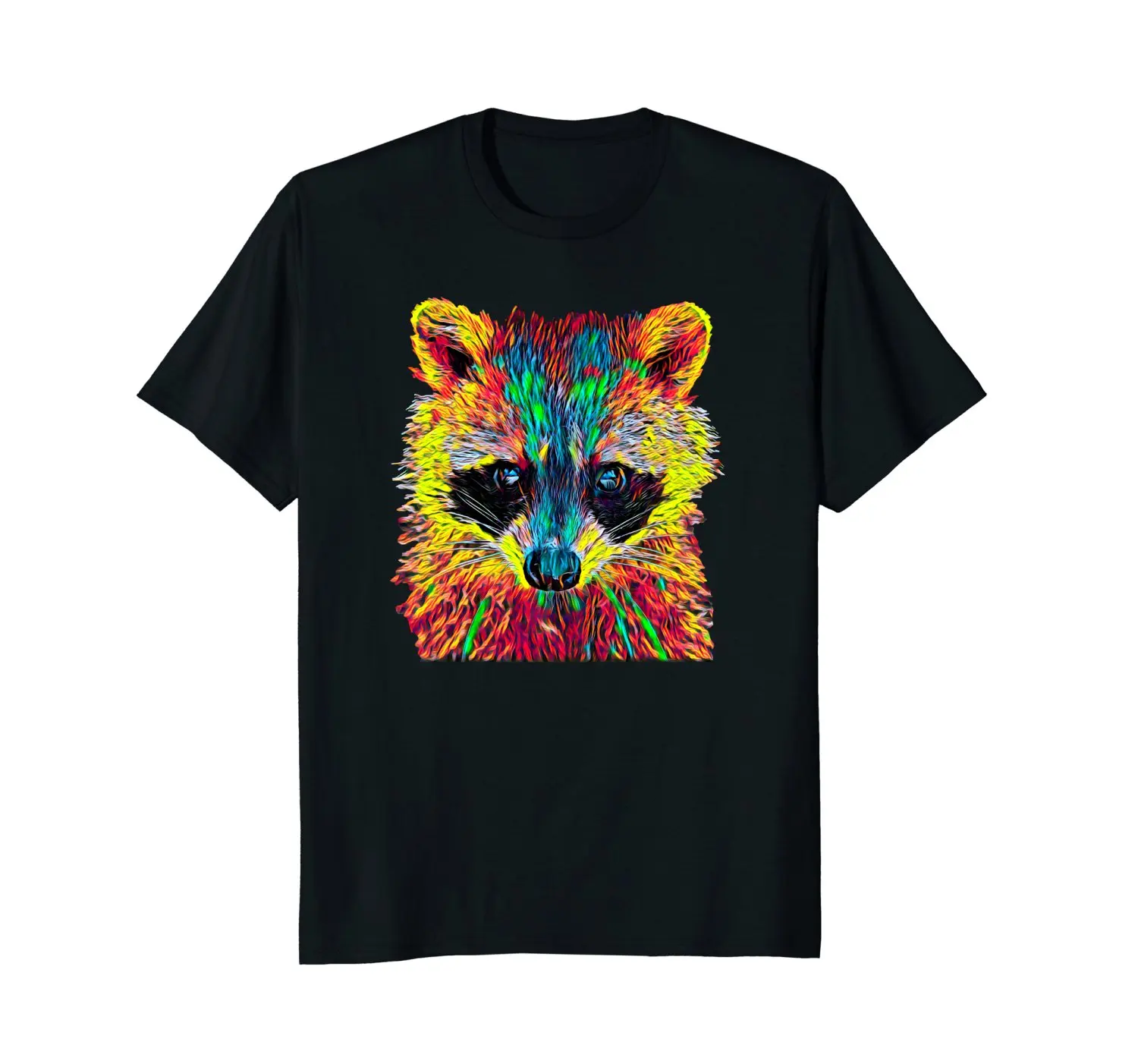 

2019 Summer T Shirt Men New High Quality Cool Raccoon T-Shirt Military T Shirts