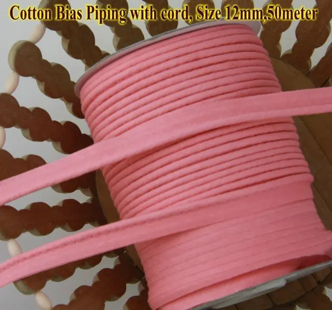 Бесплатная доставка-100% хлопок уксусная окантовка уклонистая с шнуром размер: 12