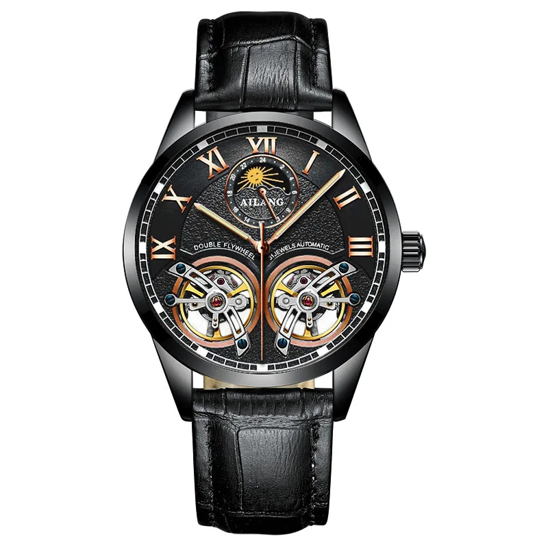Relogio Automatico Masculino Топ бренд AILANG Новые Роскошные автоматические часы для мужчин Tourbillon механические часы спортивные военные часы - Цвет: 6