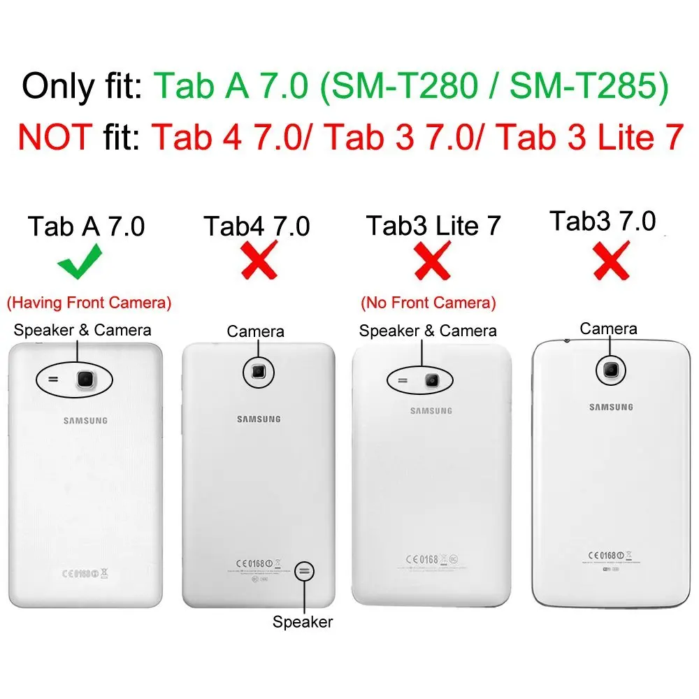 CucKooDo Slim Fit премиум Веганский кожаный чехол для Samsung Galaxy Tab A 7 0 дюймовый SM T280/SM T285 2016