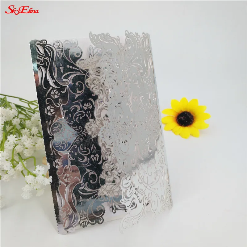 10/30 шт. свадебные пригласительные открытки с лазерной резкой приглашения