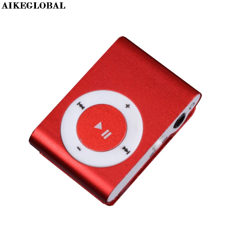 AIKEGLOBAL 1-8 Гб Поддержка Micro SD TF мини-зажим металлический USB MP3 музыкальный медиаплеер мобильный накопитель диск функция Прямая