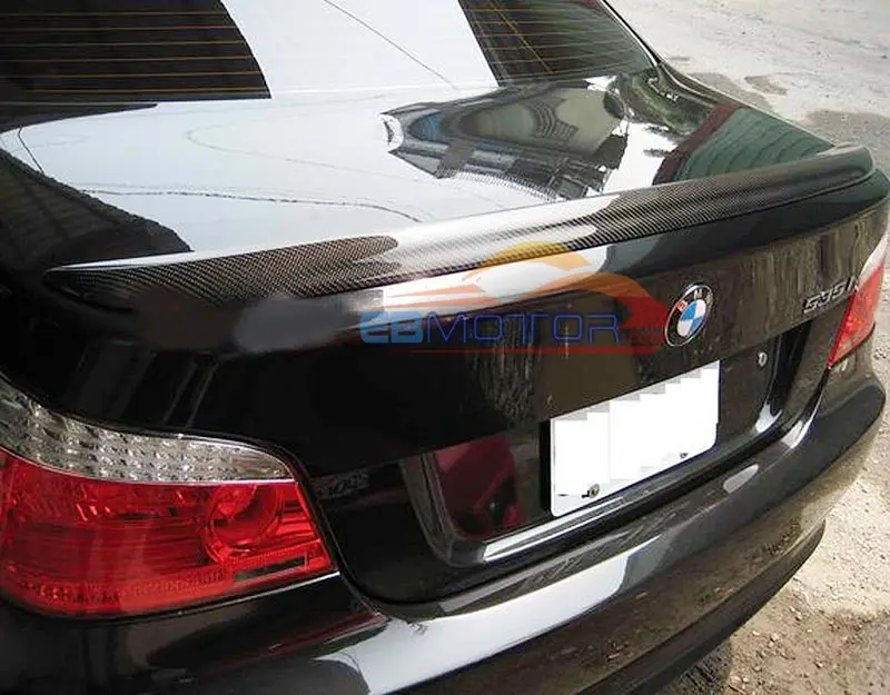 Настоящее углеродное волокно M5 стиль задний багажник загрузки спойлер Подходит
