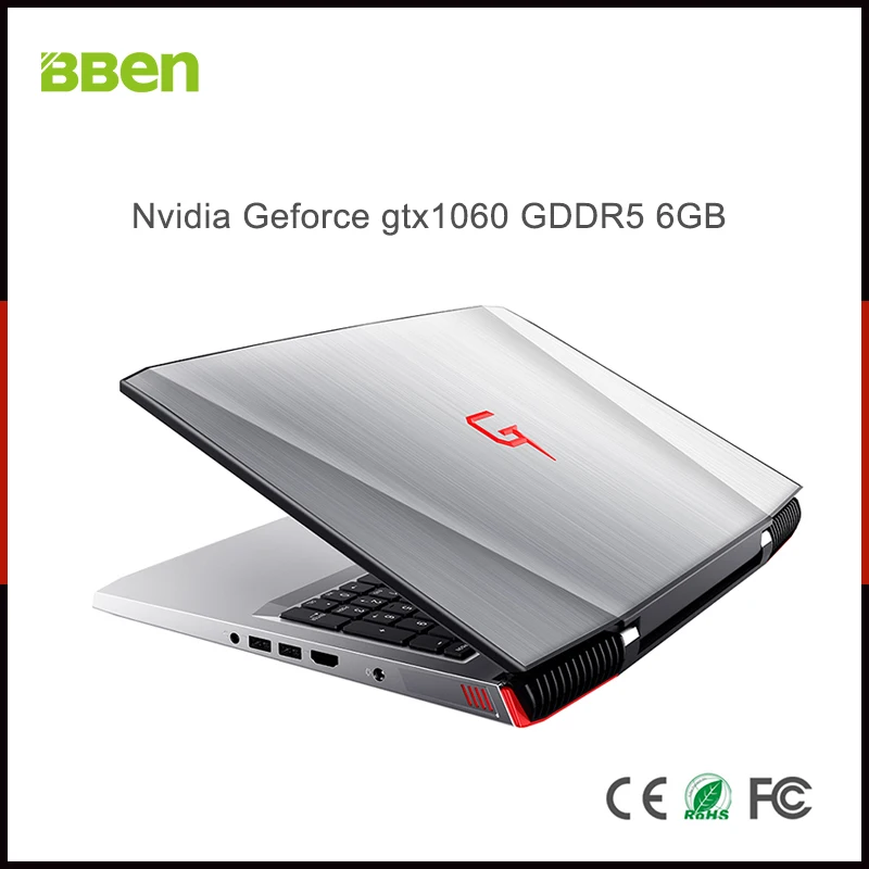 Ноутбук BBEN G16 Windows 10 Nvidia GeForce GTX1060 Intel Kabylake i7 8 Гб ОЗУ 128 SSD 1 Тб HDD Wi Fi RGB клавиатура с