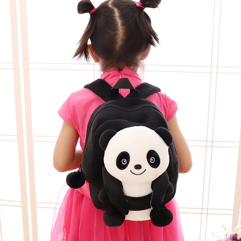 Azoo Kawaii Дети милый мультфильм плюшевые игрушечные рюкзаки имитация панды куклы