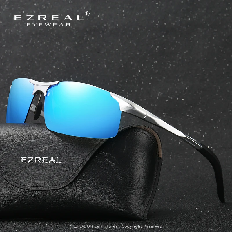 Мужские солнцезащитные очки EZREAL из алюминиево магниевого сплава с