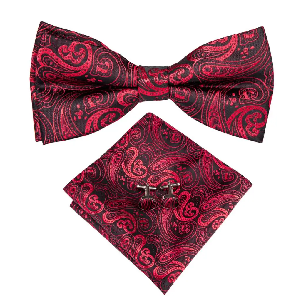 LH 762 Hi Tie Классический свадебный вечерний 100% шелковый галстук бабочка для мужчин
