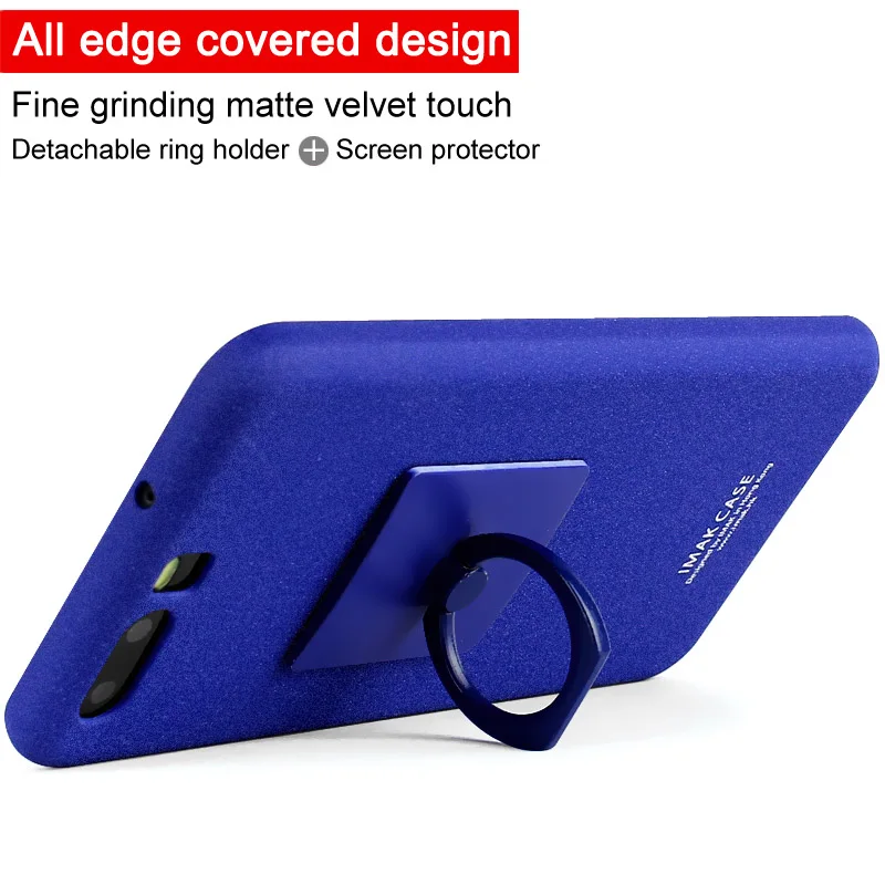 Huawei P10 Original IMAK Cowboy Case with Stand Hard PC Back Cover For Phone Matte Screen Film |