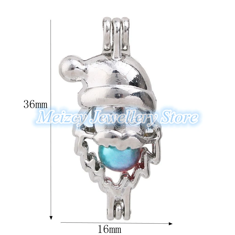 1 шт. Смешанная Рождественская елка Снеговик Лось сердце любовь жемчужная клетка