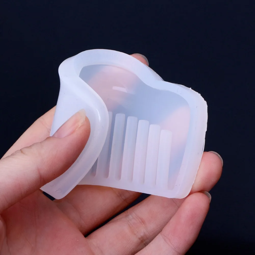 3D Прозрачная силиконовая форма для расчески формы эпоксидной смолы DIY